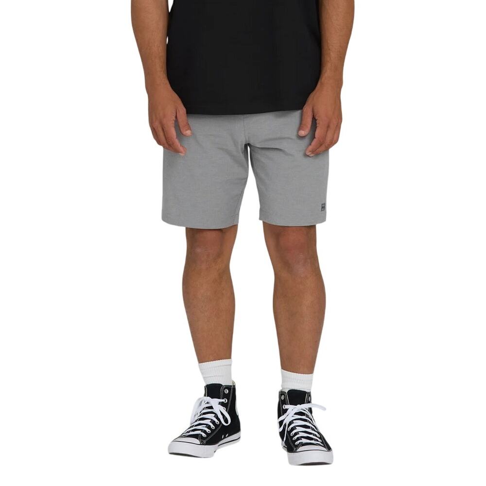 Billabong Mens 9" Crossfire Submersible Hybrid Shorts Gray Size 30